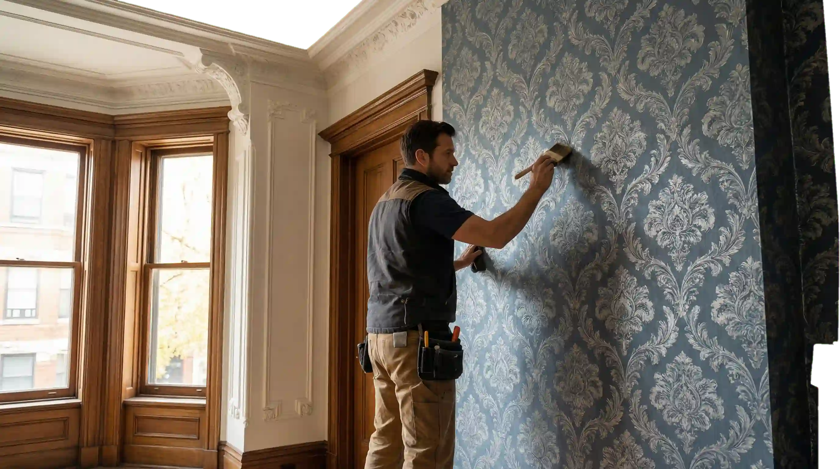 Commercial wallpaper installation for Houston businesses